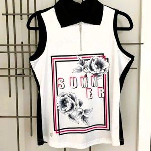 NWT GG Blue Janet Sleeveless golf/tennis polo UPF 50 - Medium